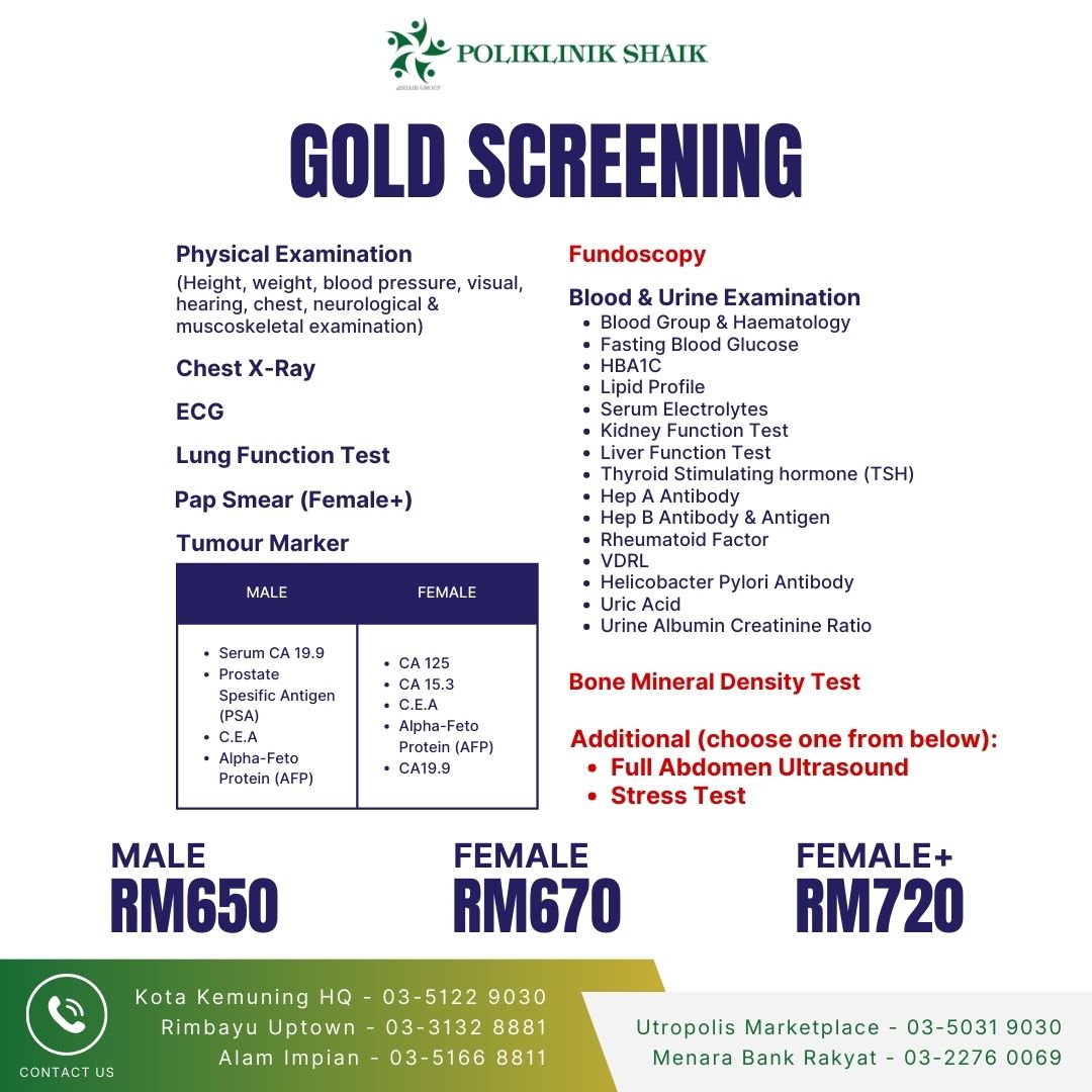 GOLD SCREENING